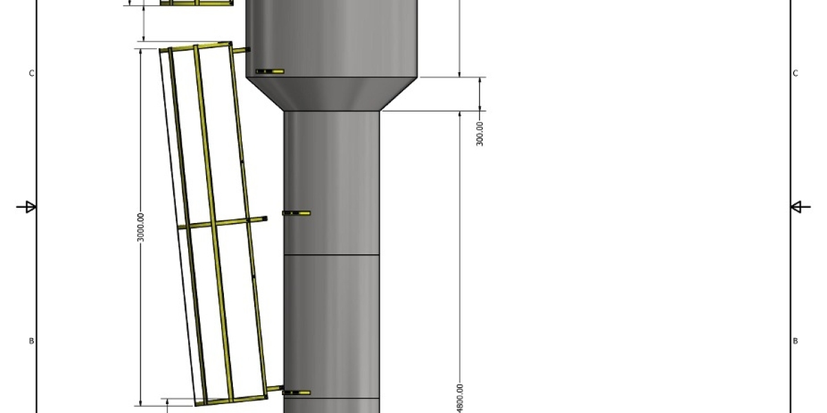 Fluted Column Elevated Storage Tank